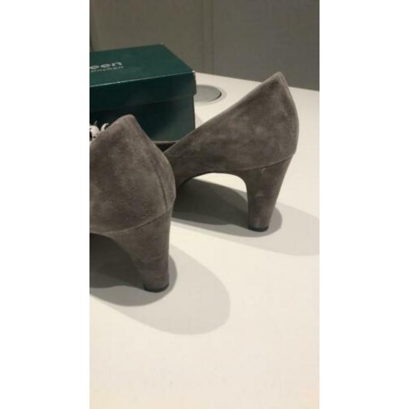 Paul Green peeptoe grijze pumps maat 40