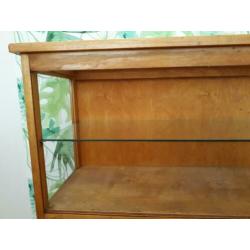 Vintage vitrine kastje toonbank