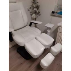 Pedicure behandeld stoel.wit