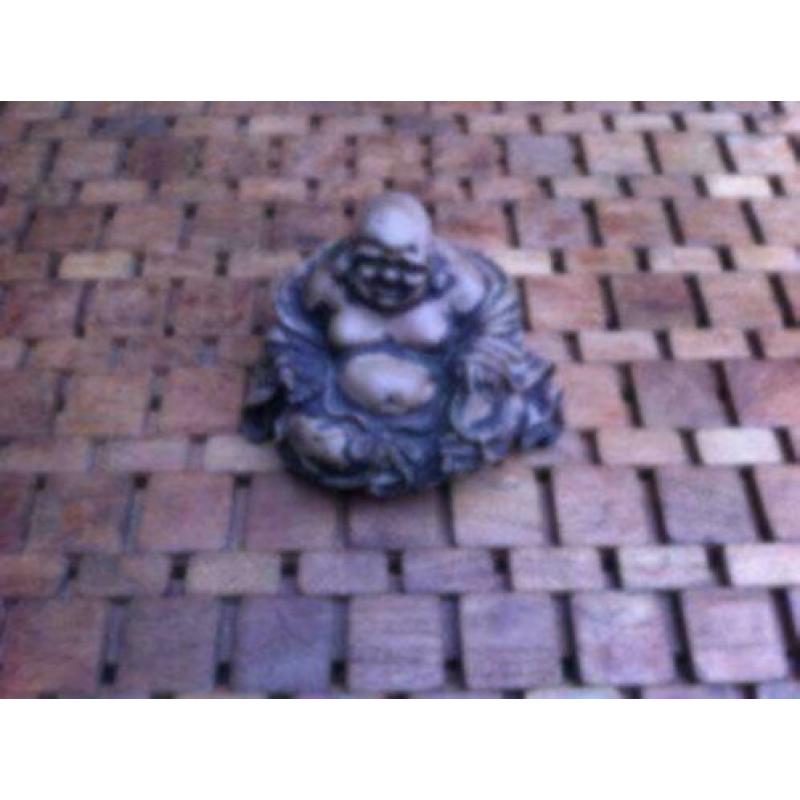 boeddha beeldje polystone hoogte 10 cm 17 cm breed