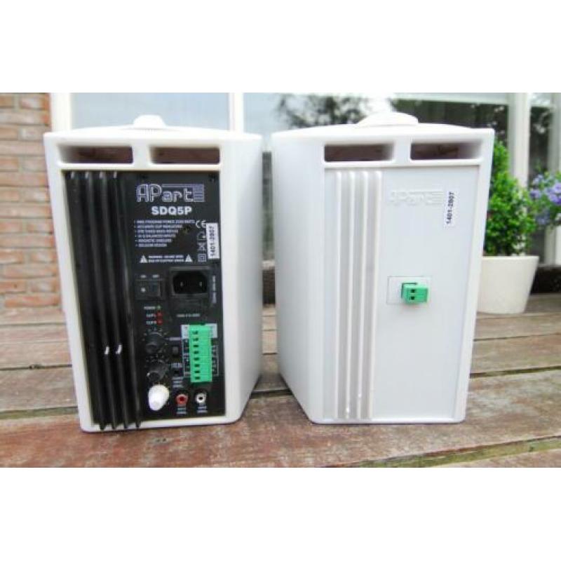 APart SDQ5P-W speakerset met ingebouwde versterker