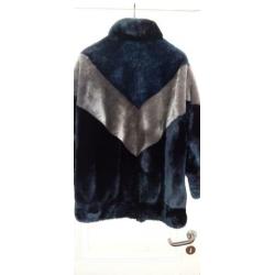 Prachtige blauw-grijze winterjas, maat m/l