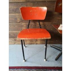 / / brocante retro vintage kinderstoeltjes peuter stoel /
