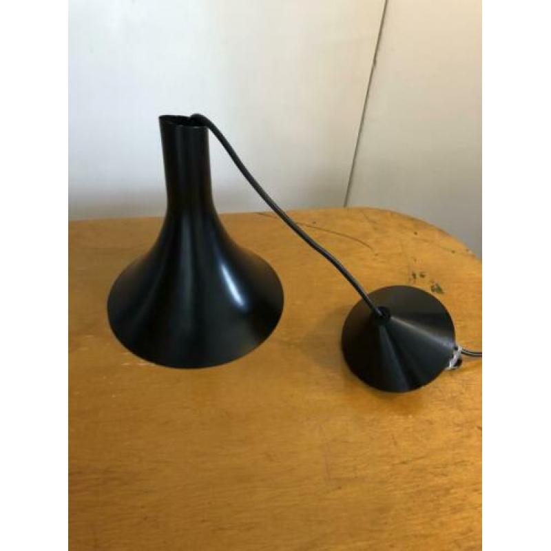 Hala Zeist vintage hanglamp trompetvormig zwart