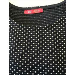 Jurkje blauw met witte stipjes mt 164