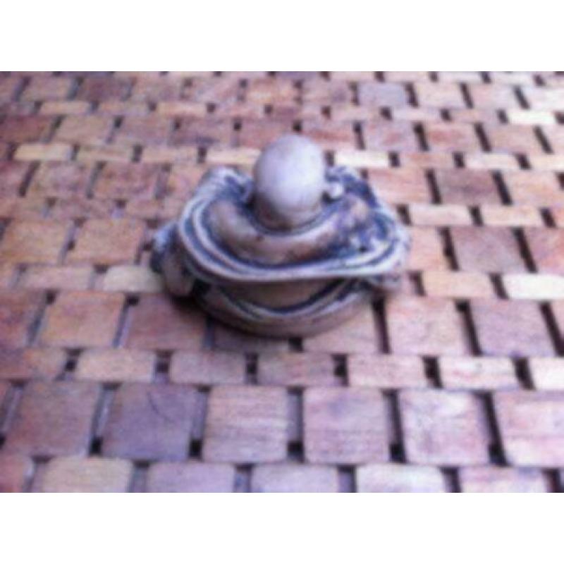 boeddha beeldje polystone hoogte 10 cm 17 cm breed