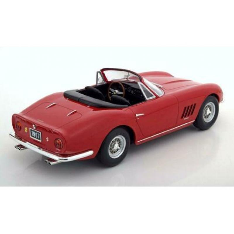 KK 1/18 Ferrari 275 GTB/4 NART Spyder 1967 rood KKDC180234
