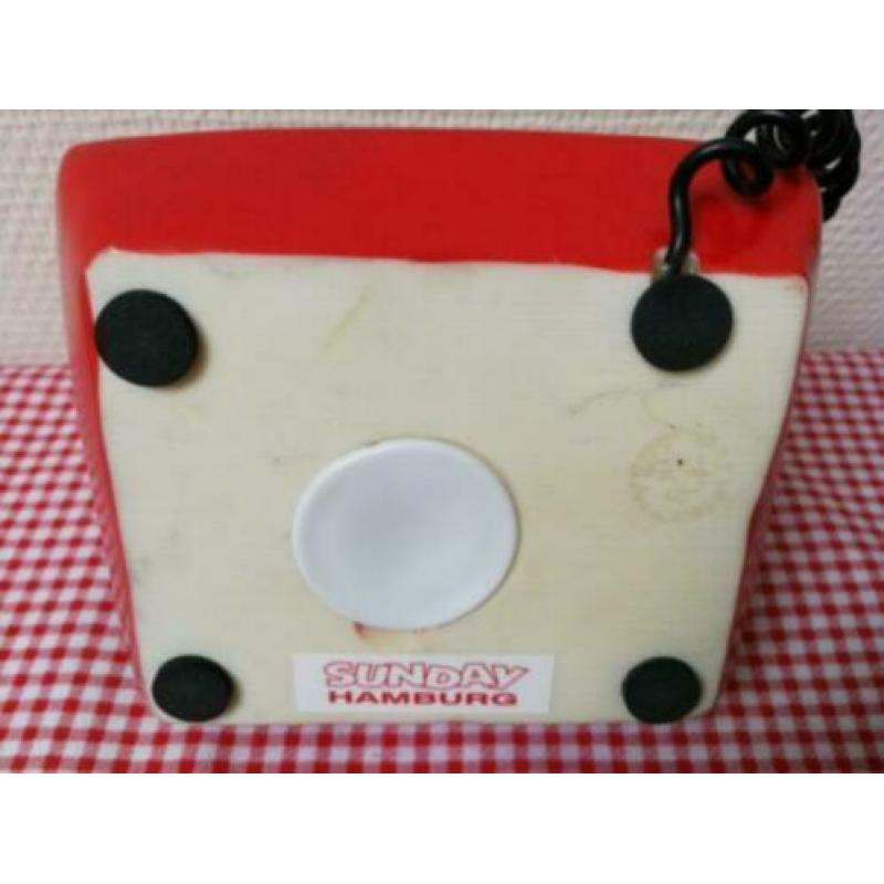 Leuke Rode Retro telefoon spaarpotje Phone + pay