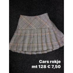 Cars rokje plooien mt 128