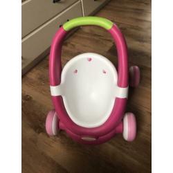 Smoby Minikiss Babywalker loop duw poppenwagen