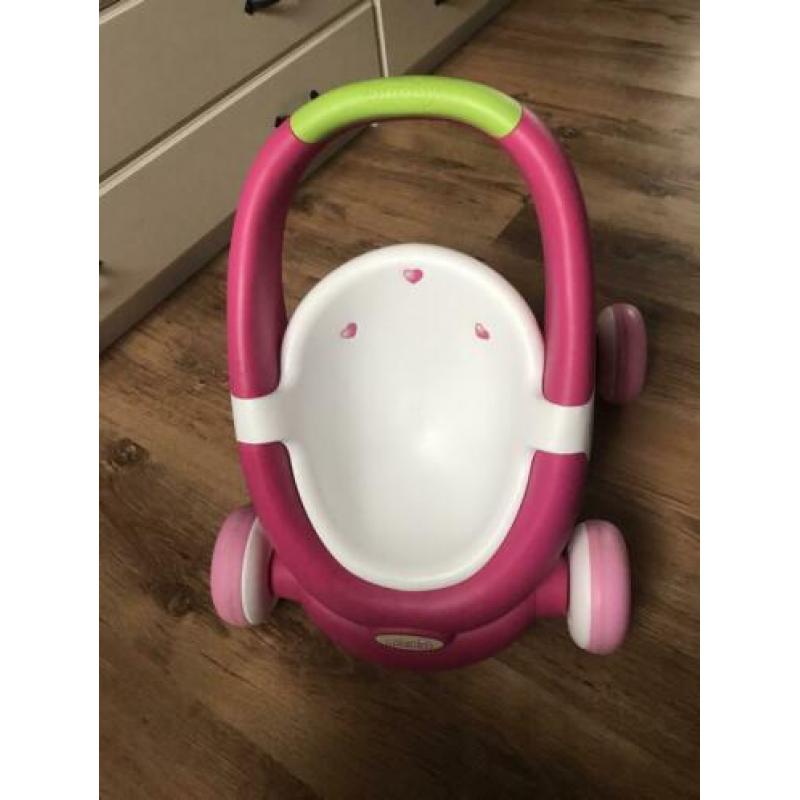 Smoby Minikiss Babywalker loop duw poppenwagen