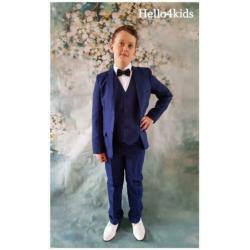 140 New blauw Jongens kostuum bruidsjonker pak communie fees
