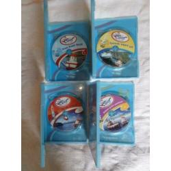 4 x dvd Elias de reddingsboot deel 1, 2, 3 en 4 in prima st
