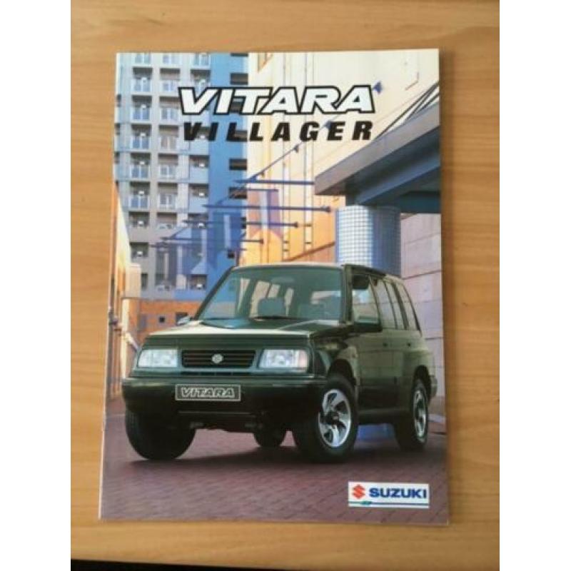 Autofolder/Brochure Suzuki Vitara Villager 1996 16 pagina's