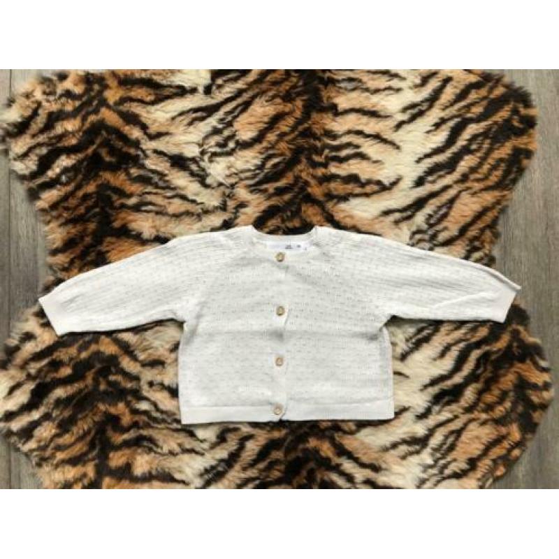 ZARA vest ajour crème maat 62 ZO GOED ALS NIEUW
