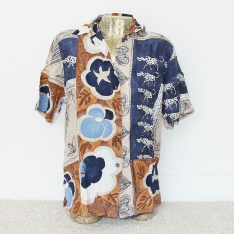 Prachtige Tendenza Vintage Blouse 100%Viscose (Maat 40) - 41