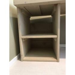 Steigerhout industrieel bureau