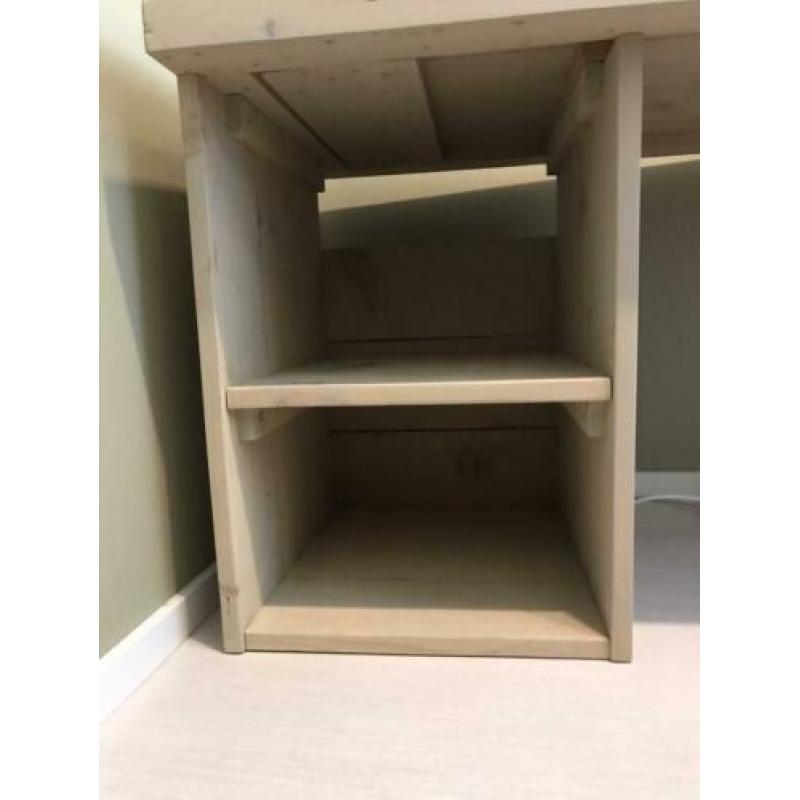 Steigerhout industrieel bureau