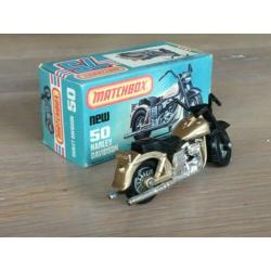 Lesney Matchbox 50 – Harley Davidson 1200 in doos MIB