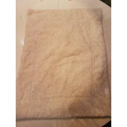 Lekker wollig / badstof wit box kleed 87 x 65 cm