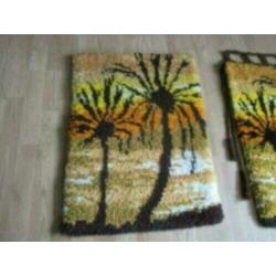 wandkleed palmen design jaren 70 retro vintage 70 x 50 cm