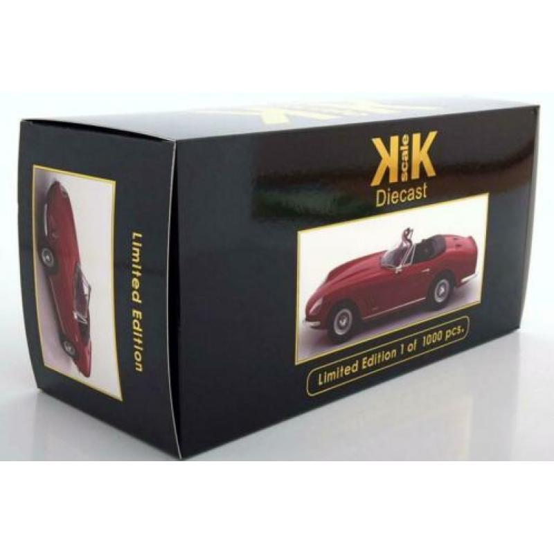 KK 1/18 Ferrari 275 GTB/4 NART Spyder 1967 rood KKDC180234