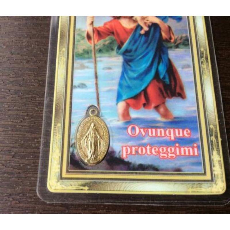 Devotieprentje met medaille. Ovunque proteggimi.