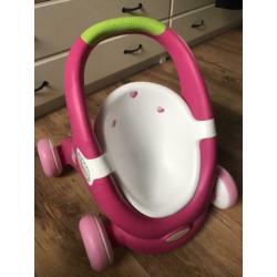 Smoby Minikiss Babywalker loop duw poppenwagen