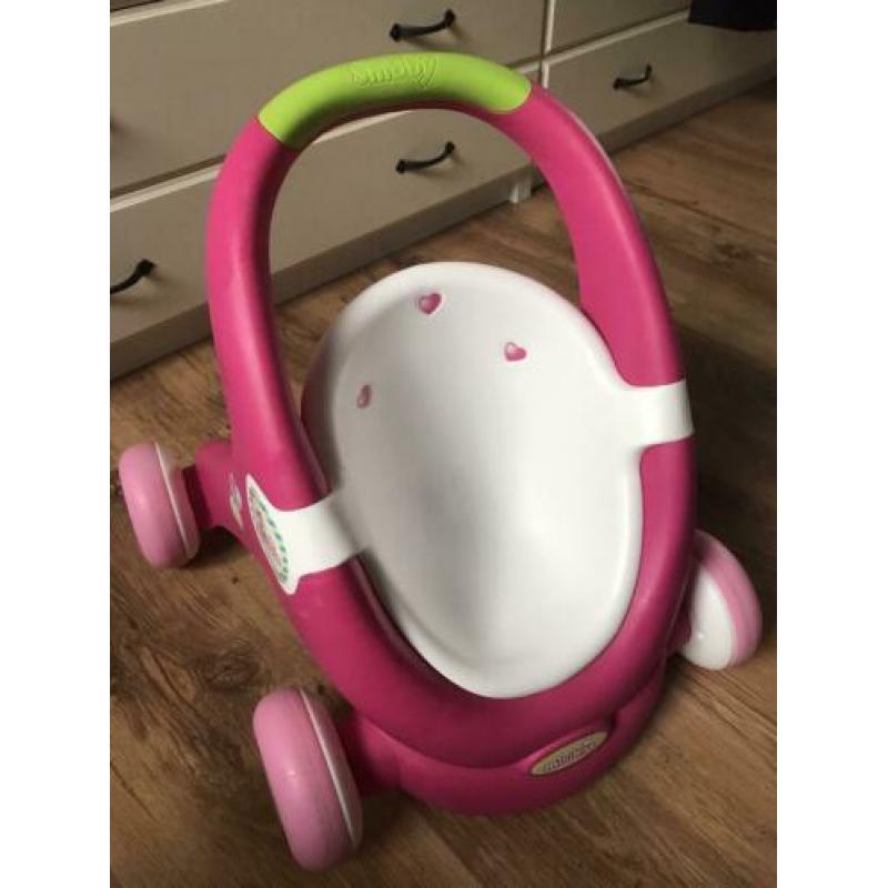 Smoby Minikiss Babywalker loop duw poppenwagen