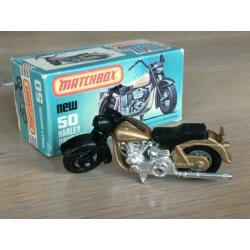 Lesney Matchbox 50 – Harley Davidson 1200 in doos MIB