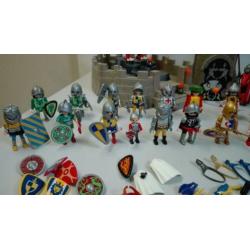 Grote partij Playmobil, kastelen, ridders, piraten, draken