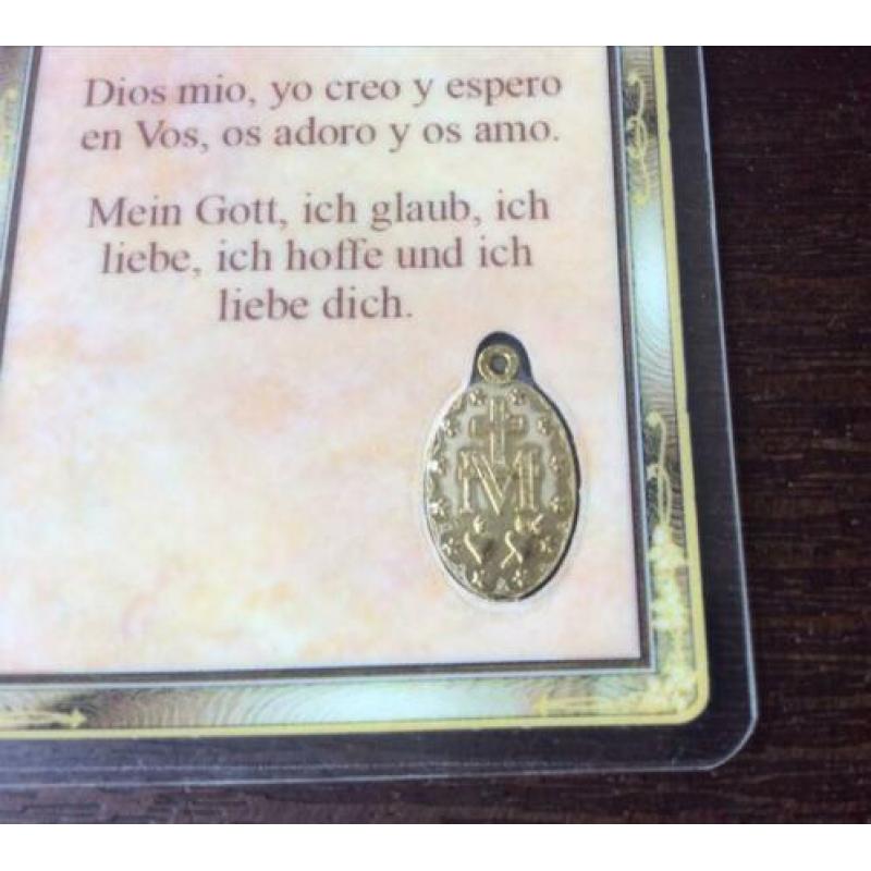 Devotieprentje met medaille. Ovunque proteggimi.