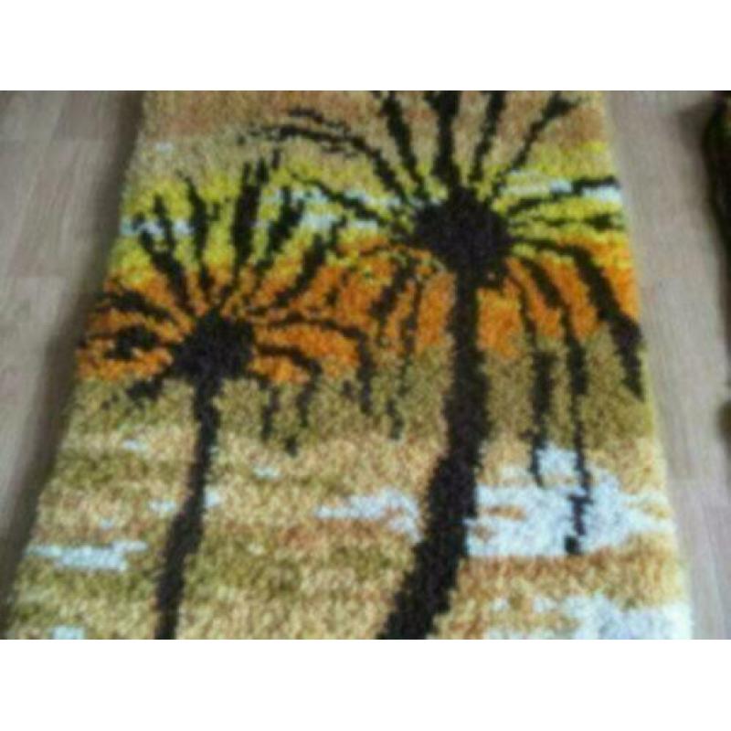 wandkleed palmen design jaren 70 retro vintage 70 x 50 cm