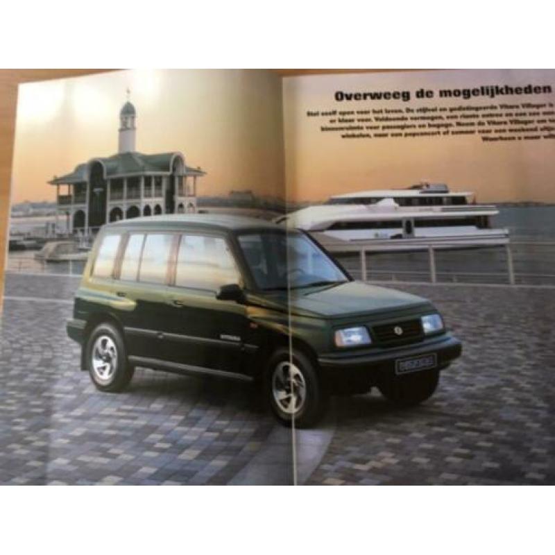 Autofolder/Brochure Suzuki Vitara Villager 1996 16 pagina's
