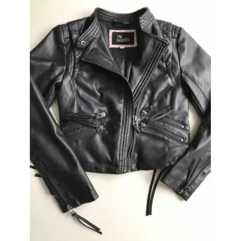 COOLCAT leder look jasje - biker - 122 / 128 - ZGAN