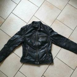 ZGAN echt leren biker jasje jack 38/40