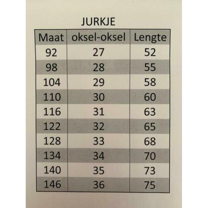Jurkje met veren maat 122
