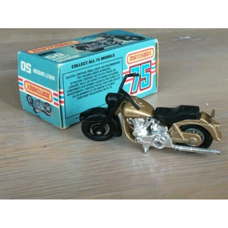Lesney Matchbox 50 – Harley Davidson 1200 in doos MIB