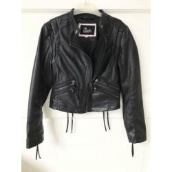 COOLCAT leder look jasje - biker - 122 / 128 - ZGAN