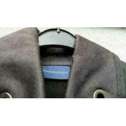 TRUSSARDI JEANS zwart getailleerd stretch jasje mt 38/40