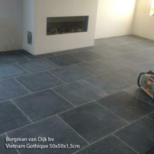 Vietnamees hardsteen Soft Finish vloertegels 50x50 cm