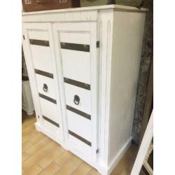 Ruime brocante wandkast /meidenkast spekkast ,Vintage