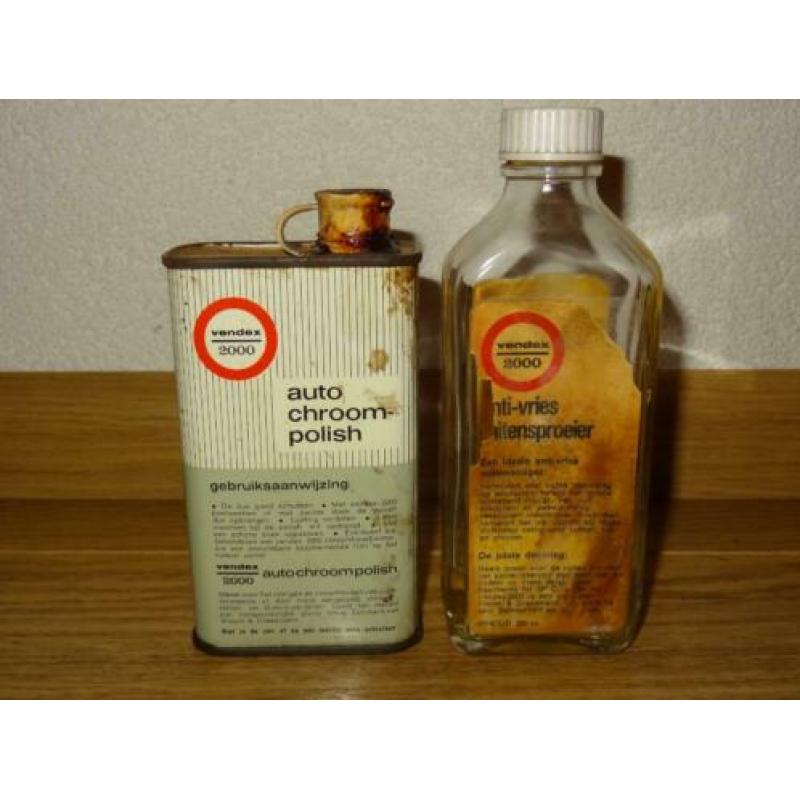 vendex 2000 auto polisch blik en fles olie blik v&d dreesman