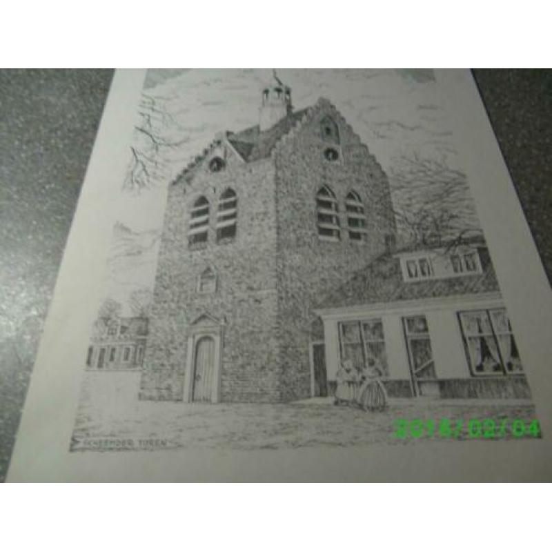 gravure, ets ,Amsterdamse poort , tekeninge zie omschrijving
