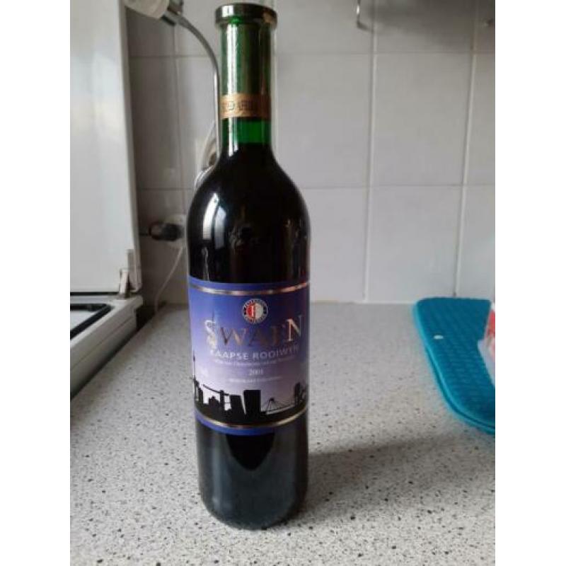 Feyenoord fles wijn