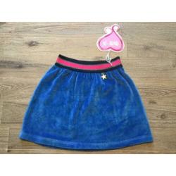 Nieuw rokje Mim-Pi chenille kobalt blauw meisje merk 104