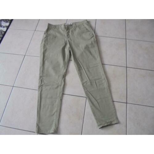Legergroen strecht nieuwe broek van L.O.G.G. maat 42