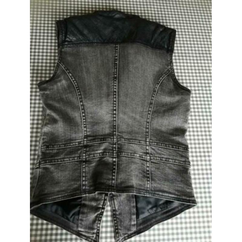 Stoer spijkergilet Only Maat Xs 34 spijkerjasje zwart