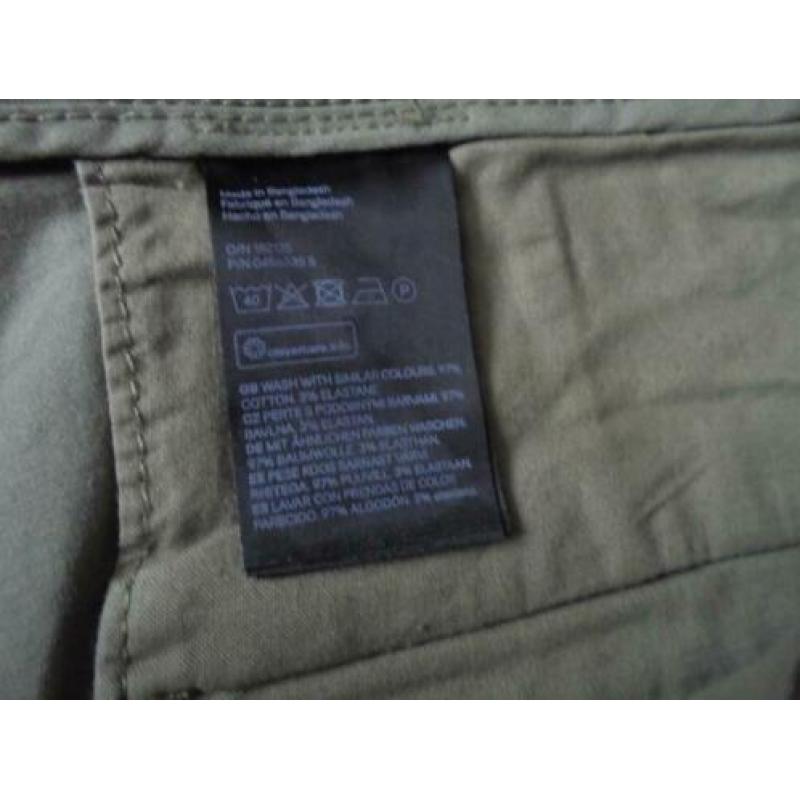 Legergroen strecht nieuwe broek van L.O.G.G. maat 42