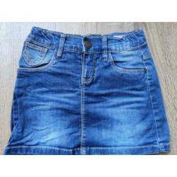 Name it blauwe spijker rok - maat 122